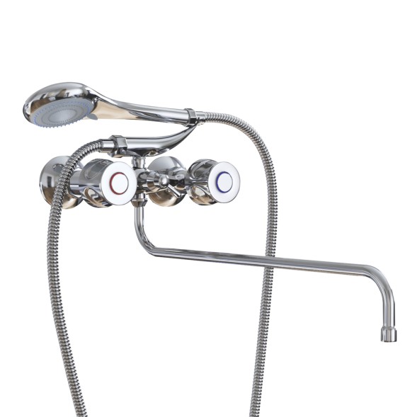 Смеситель для ванны и раковины 1/2 кер. MIXLINE ML01-02 - ML01-02 