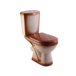 Унитаз-компакт &amp;quot;Комфорт&amp;quot; коричневый (косой, нижн, сид. полип., 2-кн арм) (Rosa) - 4620008191010 