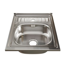 Мойка 50х60 (0,6) вып 3 1/2 MIXLINE 16см с сифоном - 527974