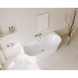 Ванна акриловая Azario ENGELS 1800x750x580 пристенная, в комплекте с сифоном и металлической рамой (ENG18075)