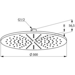 Душевая система Kludi Nova Fonte 7 in1 с термостатом, черный матовый (208313915)
