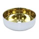 Раковина-чаша Azario 355х355х120 накладная, круглая, белый, золото  (AZ-3134-ST-WG)
