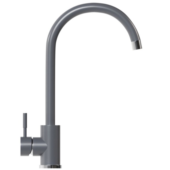Смеситель для кухни 35к MIXLINE ML-GS15 (342) графит высок. излив - ML-GS15 (342) 