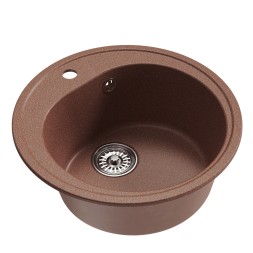Мойкa ML-GM11 КОМФОРТ круглая, терракотовая (307), 500мм (глуб. чаши 180) - 00-00009301 