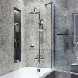 Душевая система 35к IDDIS RAYSB3Fi06 "Ray" лейка "Тропический душ", ХРОМ - RAYSB3Fi06