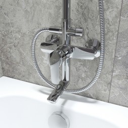 Душевая система 35к IDDIS RAYSB3Fi06 "Ray" лейка "Тропический душ", ХРОМ - RAYSB3Fi06