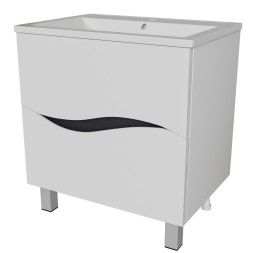 Тумба д/ванной &amp;quot;Лайф-60&amp;quot;  под раковину Марго-60 (MIXLINE) (ПВХ) - 553030 