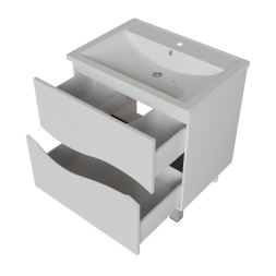 Тумба д/ванной &amp;quot;Лайф-60&amp;quot;  под раковину Марго-60 (MIXLINE) (ПВХ) - 553030 
