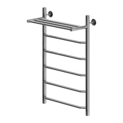 Полотенцесушитель MIXLINE MIRA  80х50 (1/2&amp;#039;&amp;#039; ВР, 5 перекладин + ПОЛКА) водяной - ML-556289 