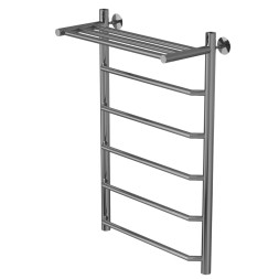 Полотенцесушитель MIXLINE МИРА  80х50 (1/2&amp;#039;&amp;#039; ВР, 5 перекладин + ПОЛКА) водяной - ML-556289 