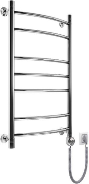 Полотенцесушитель электрический Маргроид Лесенка &amp;quot;Вид 5&amp;quot; без полки 60х50 подключение справа, хром