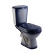 Унитаз-компакт &amp;quot;Комфорт&amp;quot; синий (косой, нижн, сид. полип., 2-кн арм) (Rosa) - 4620008191027 