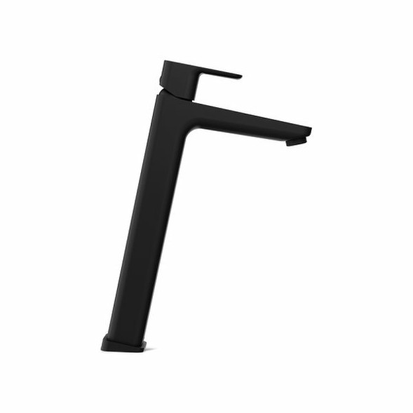 Смеситель для раковины-чаши Ravak 10° Free black-TD F 015.20 высокий излив, керамический картридж, черный матовый (X070151)