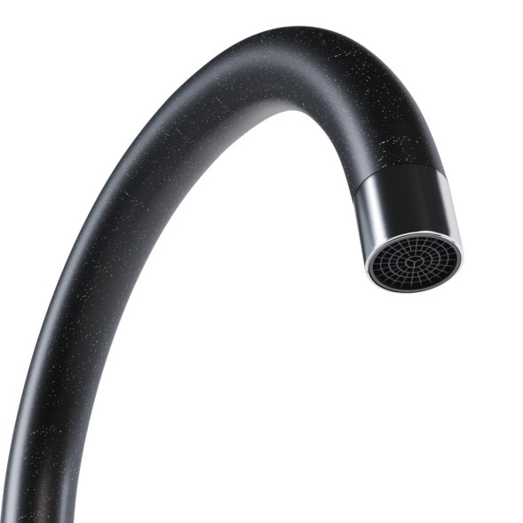 Смеситель для кухни 35к MIXLINE ML-GS15 (343) антрацит высок. излив - ML-GS15 (343) 