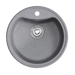 Мойкa ML-GM09 КОМФОРТ круглая, графит (342), 510 мм (глуб. чаши 190) - 00-00009284 