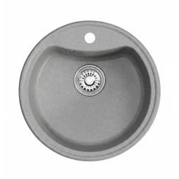 Мойкa МЛ-ГМ09 (ML-GM09) КОМФОРТ круглая, графит (342), 510 мм (глуб. чаши 190) - 00-00009284 