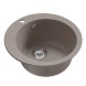 Мойкa ML-GM13 КОМФОРТ круглая, песочная (302), 495мм (глуб. чаши 200) - 00-00009324 