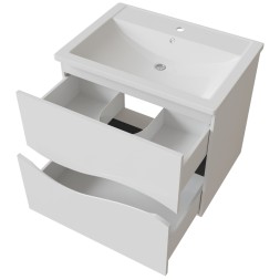 Тумба д/ванной &amp;quot;Лайф-60&amp;quot; подвесная  под раковину Марго-60 (MIXLINE) (ПВХ) - 553031 