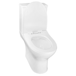 Унитаз-компакт Azario Mist 385х610х800 напольный, безободковый, с быстросъемным сиденьем микролифт (AZ-45)