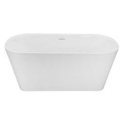 Ванна акриловая Azario Крисп 1500x750x600 отдельностоящая, в комплекте с сифоном и металлической рамой (AZ-8692-1.5)