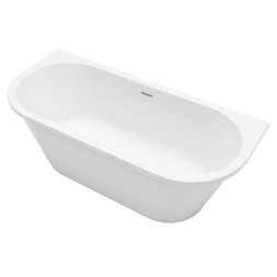 Ванна акриловая Azario ELCON 1800x750x580 пристенная, в комплекте с сифоном и металлической рамой (ELC18075)
