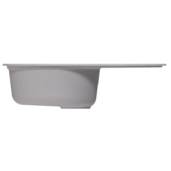 Мойка ML-GM16 КОМФОРТ овальная с крылом, серая (310), 730*460*180мм - 00-00009365 