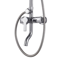 Душевая система 35к Milardo STRSB1FM06 "Stripe" лейка "Тропический душ", ХРОМ - STRSB1FM06