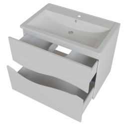 Тумба д/ванной &amp;quot;Лайф-70&amp;quot; подвесная  под раковину Марго-70 (MIXLINE) (ПВХ) - 553032 