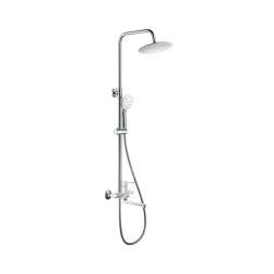 Душевая система 35к HB24557-8 HAIBA лейка "Тропический душ" БЕЛЫЙ/ХРОМ - HB24557-8