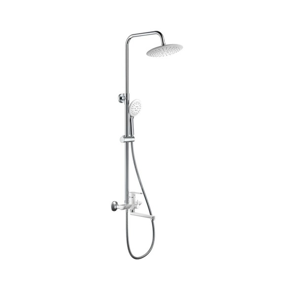 Душевая система 35к HB24557-8 HAIBA лейка &amp;quot;Тропический душ&amp;quot; БЕЛЫЙ/ХРОМ - HB24557-8 
