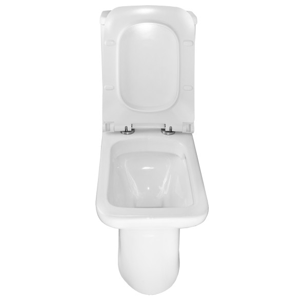 Унитаз-компакт Azario Glory 380х680х812 напольный, безободковый с быстросъемным сиденьем микролифт (AZ-49)