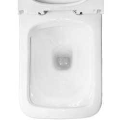 Унитаз-компакт Azario Glory 380х680х812 напольный, безободковый с быстросъемным сиденьем микролифт (AZ-49)