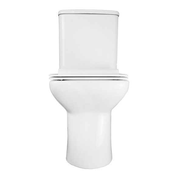 Унитаз-компакт Azario Glory 380х680х812 напольный, безободковый с быстросъемным сиденьем микролифт (AZ-49)