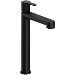 Смеситель для раковины-чаши Ravak Puri PU 015.20 высокий, керамический картридж, черный матовый (X070182)