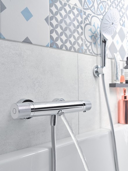 Смеситель для ванны Jacob Delafon Rivoli с термостатом, хром (E24325-CP)