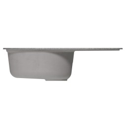 Мойка ML-GM16 КОМФОРТ овальная с крылом, темно-серая (309), 730*460*180мм - 00-00009364 