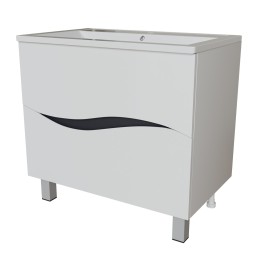 Тумба д/ванной &amp;quot;Лайф-80&amp;quot; под раковину Марго-80 (MIXLINE) (ПВХ) - 553034 