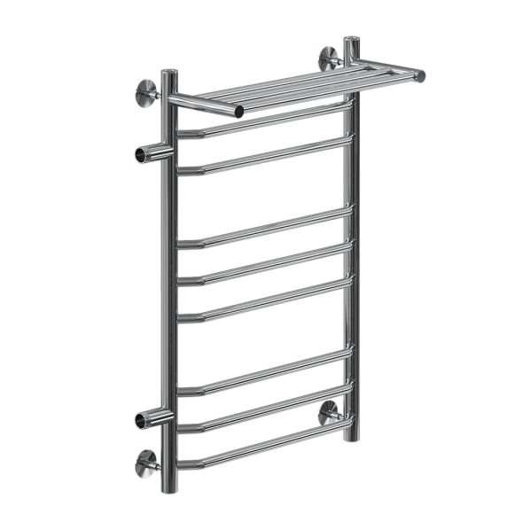 Полотенцесушитель MIXLINE MIRA  80х50х50 г2 (1&amp;#039;&amp;#039; НР, 8 перекладин + ПОЛКА, левое подкл) водяной - ML-556676 