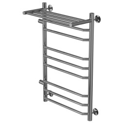 Полотенцесушитель MIXLINE МИРА  80х50х50 г2 (1&amp;#039;&amp;#039; НР, 8 перекладин + ПОЛКА, левое подкл) водяной - ML-556676 