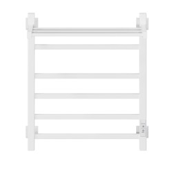 Полотенцесушитель MIXLINE FORTUNE 60х50 (таймер, 445 Вт, 5 перекладин + ПОЛКА) электрический БЕЛЫЙ - ML-556427