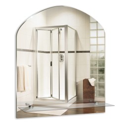 Зеркало MIXLINE &amp;quot;Арка&amp;quot; 500*580 (ШВ) с полкой - 00000006 