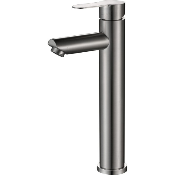 Смеситель для раковины 35к HB11801 HAIBA высокий б/отв п/гайку НЕРЖ - HB11801 