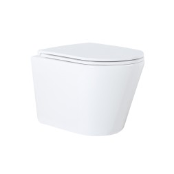 Сет AZARIO инсталляция + унитаз Teramo( круглый) с сидением микролифт + панель смыва, хром глянцевый (AZ-8010-1000+AZ-8200-0031+AZ-0053)