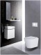 Сет AZARIO инсталляция + унитаз Teramo( круглый)  с сидением микролифт + панель смыва, хром глянцевый (AZ-8010-1000+AZ-8200-0031+AZ-0053)