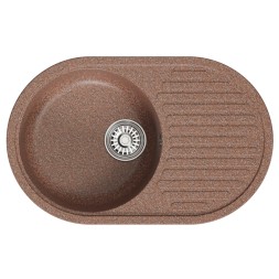 Мойка ML-GM16 КОМФОРТ овальная с крылом, терракотовая (307), 730*460*180мм - 00-00009362 