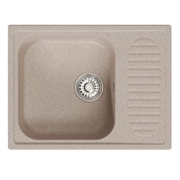 Мойка ML-GM18 КОМФОРТ с крылом, песочная (302), 640*490*190мм - 00-00009385