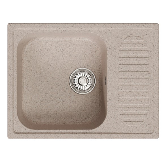 Мойка ML-GM18 КОМФОРТ с крылом, песочная (302), 640*490*190мм - 00-00009385 