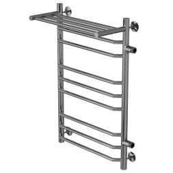 Полотенцесушитель MIXLINE МИРА  80х50х50 г2 (1&amp;#039;&amp;#039; НР, 8 перекладин + ПОЛКА, правое подкл) водяной - ML-556677 