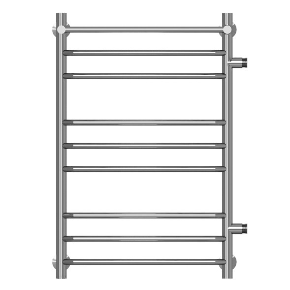 Полотенцесушитель MIXLINE МИРА  80х50х50 г2 (1&amp;#039;&amp;#039; НР, 8 перекладин + ПОЛКА, правое подкл) водяной - ML-556677 