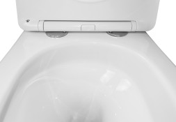 Унитаз подвесной Azario Trevi 495х360х390 безободковый, слив "ТОРНАДО", в комплекте с сидением микролифт, белый (AZ-0093UQ3)